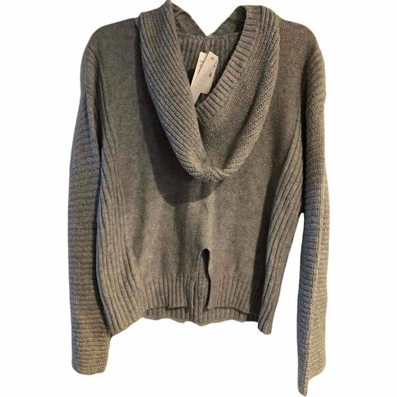Abound Woman's Grey Heather Pullover Sweater Size Small Hooded NWT #4803-3 - Picture 2 of 4